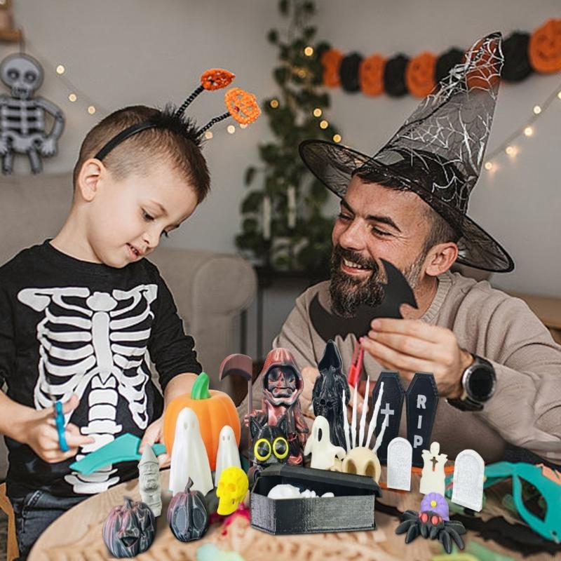 Home Decor Exchange - Paket 20 Patung Halloween Kecil dengan