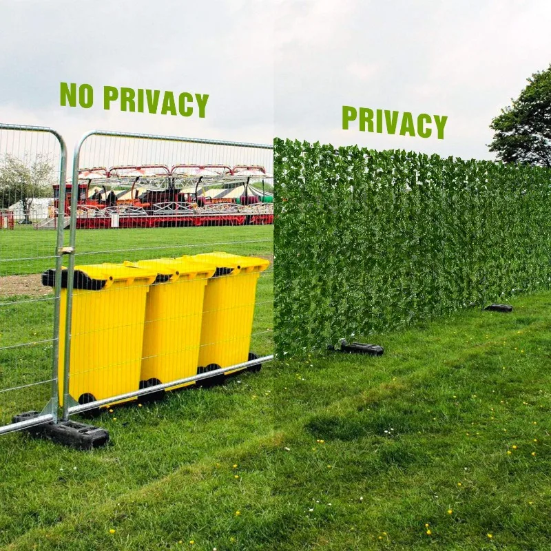 Artificial Hanging Plants - Panel pagar daun buatan privasi layar