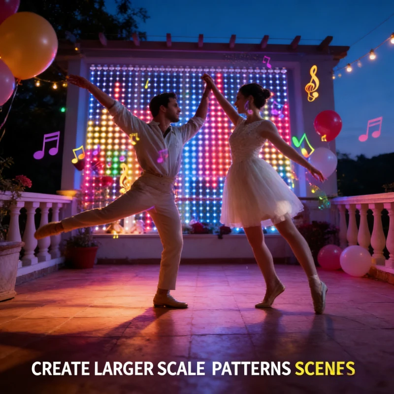 String Curtain Light - Lampu Tirai Pintar 400LED, Lampu String