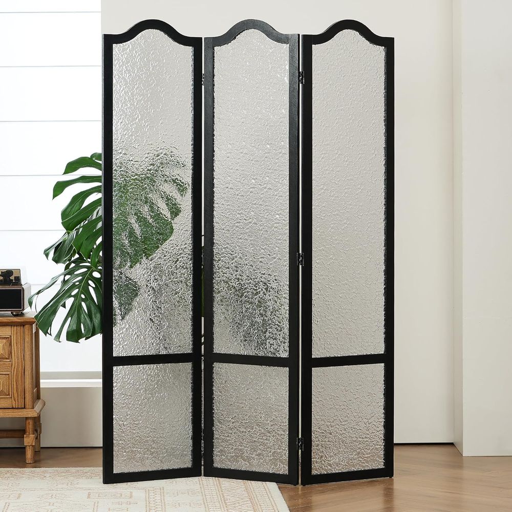 Room Divider Screen - Pembatas Ruangan Akrilik 3 Panel Warna