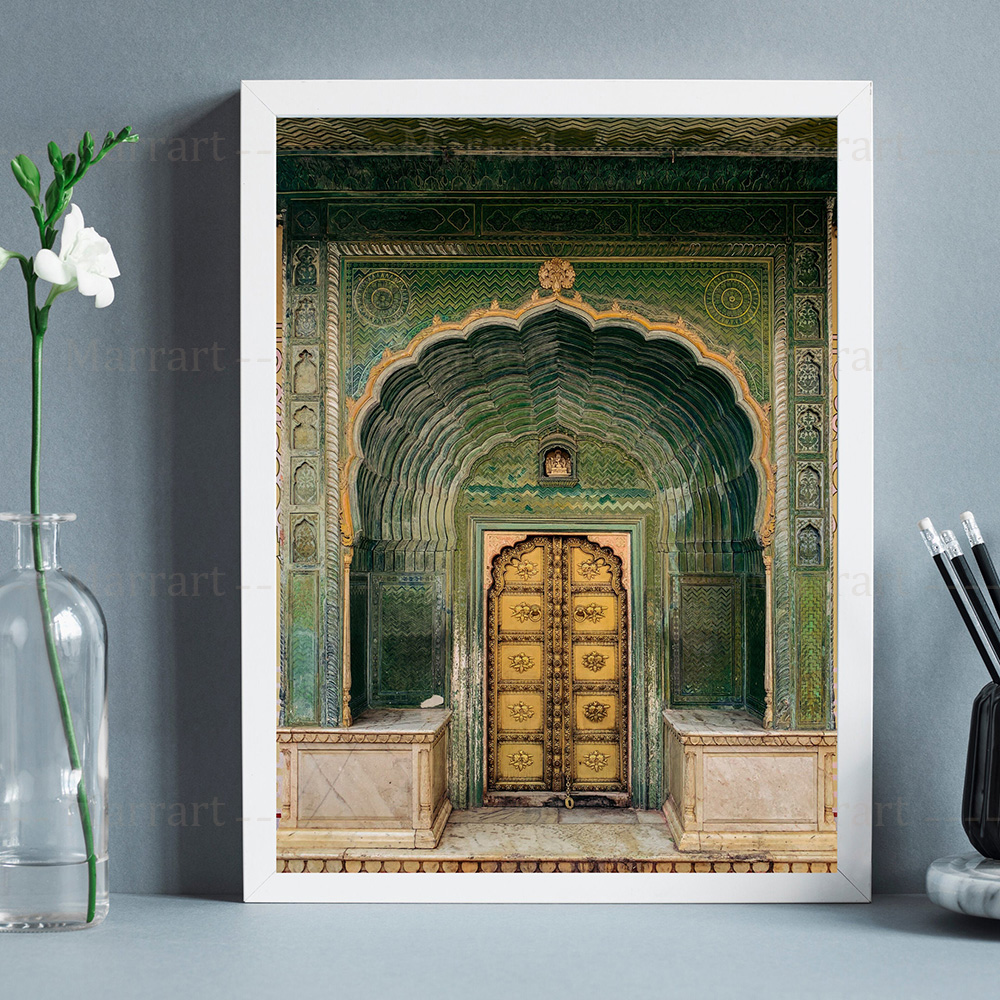 Home Decor Jaipur - Lukisan Seni Dinding Foto Balkon Pintu