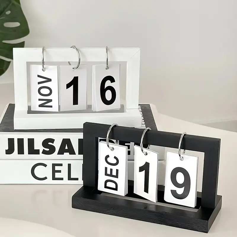 Home Decor Minimalist Style - Ornamen Kalender Plastik Dekorasi Ruang Tamu