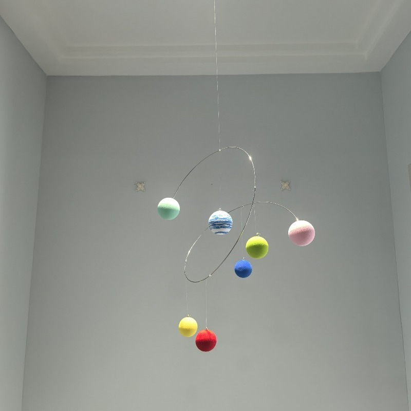 Home Decor Minimalist Style - Liontin Bola 7 Warna Kreatif Montessori