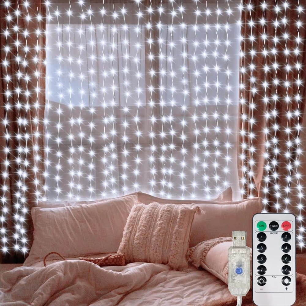 String Curtain Light - Lampu Tirai LED Garland USB dengan