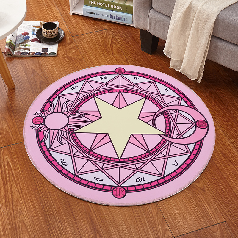 Flooring Home Decor - Karpet Bulat 60X60Cm Anime Card Captor