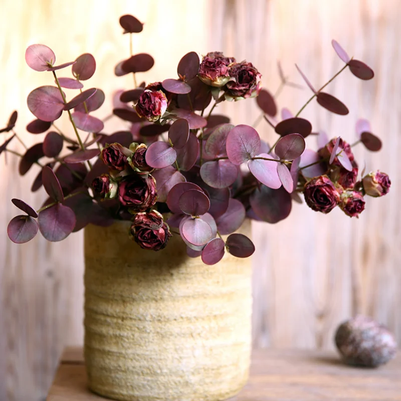 Artificial Hanging Plants - 50CM Segar 3 Garpu Merasa Eucalyptus