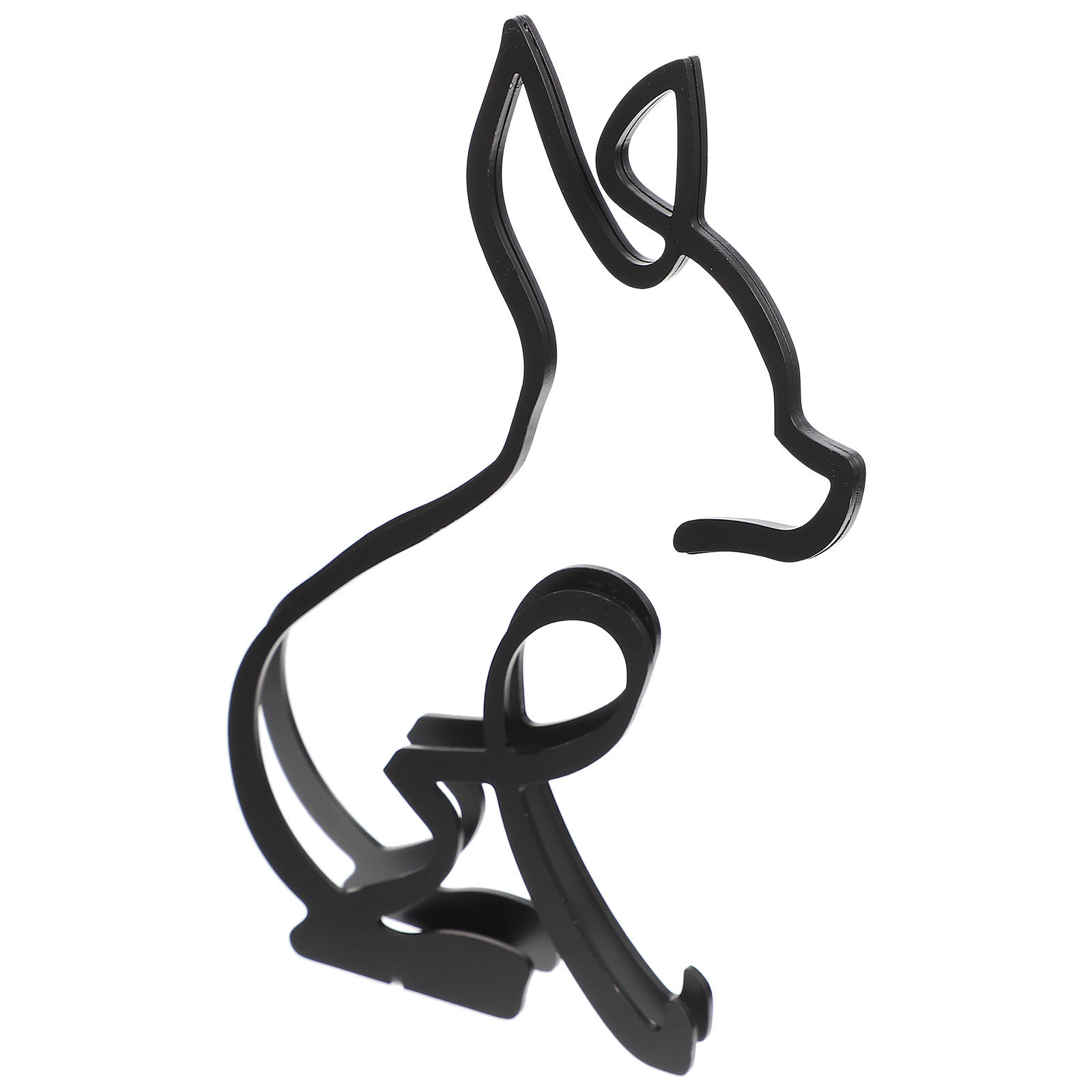 Home Decor Minimalist Style - Patung Anjing Logam Retro, Pahatan Anjing