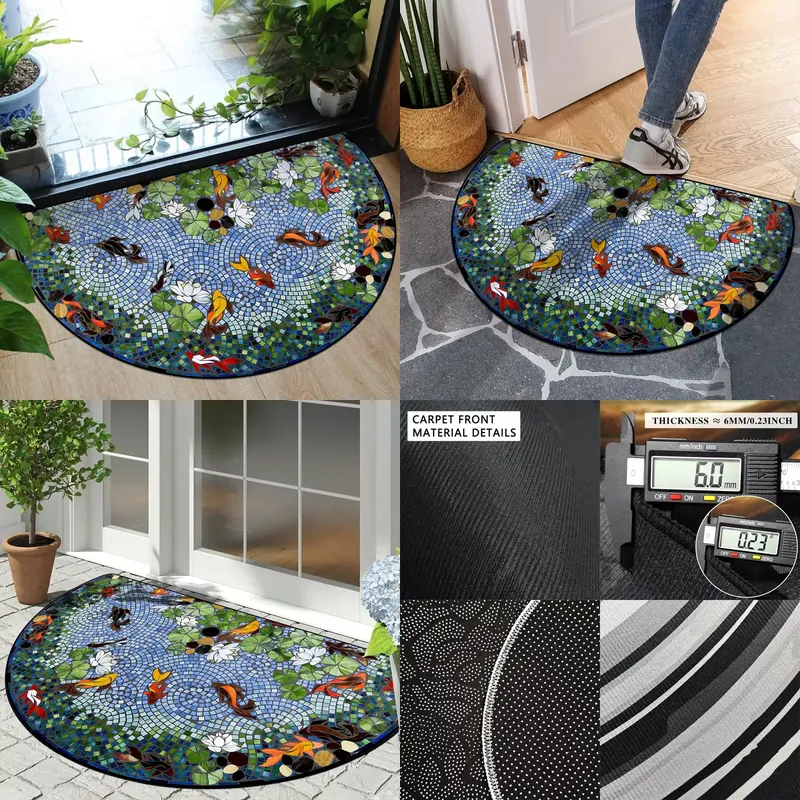 Flooring Home Decor - Karpet Setengah Lingkaran Keset Pintu Masuk