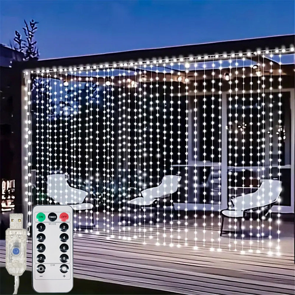 String Curtain Light - Tirai LED USB 3/6M 8 Mode