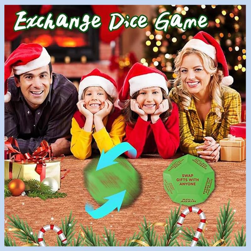 Home Decor Exchange - AS63-2PCS Santa Swap Hadiah Pertukaran Dadu