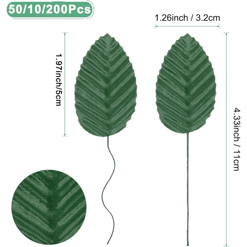 50/100/200 Buah Daun Mawar Sut - Artificial Hanging Plants ulasan dan harga