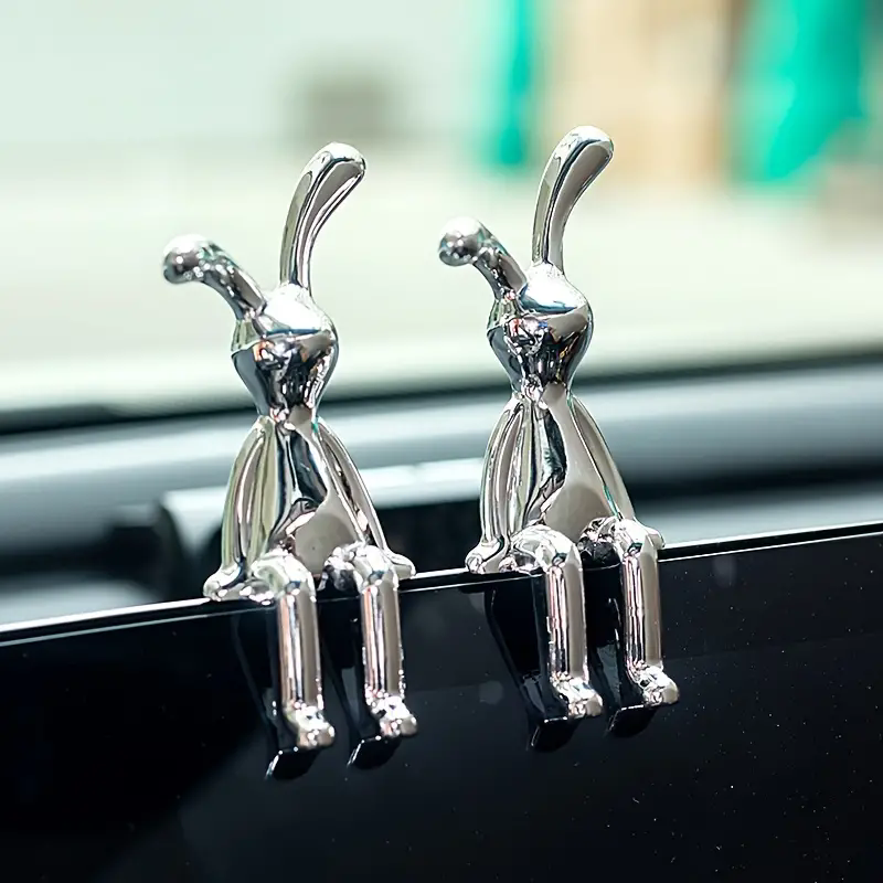2 Pak Patung Kelinci Perak Gay - Home Decor Minimalist Style ulasan dan harga