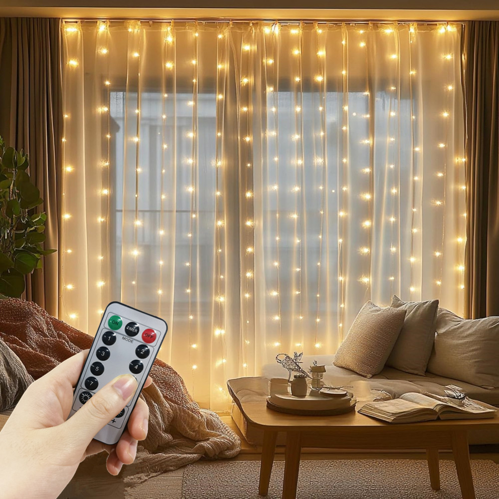 Lampu Peri 3/4/6m dengan 8 Mod - String Curtain Light ulasan dan harga