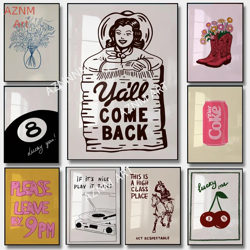 Poster Estetika Minimalis Ceta - Home Decor Minimalist Style ulasan dan harga