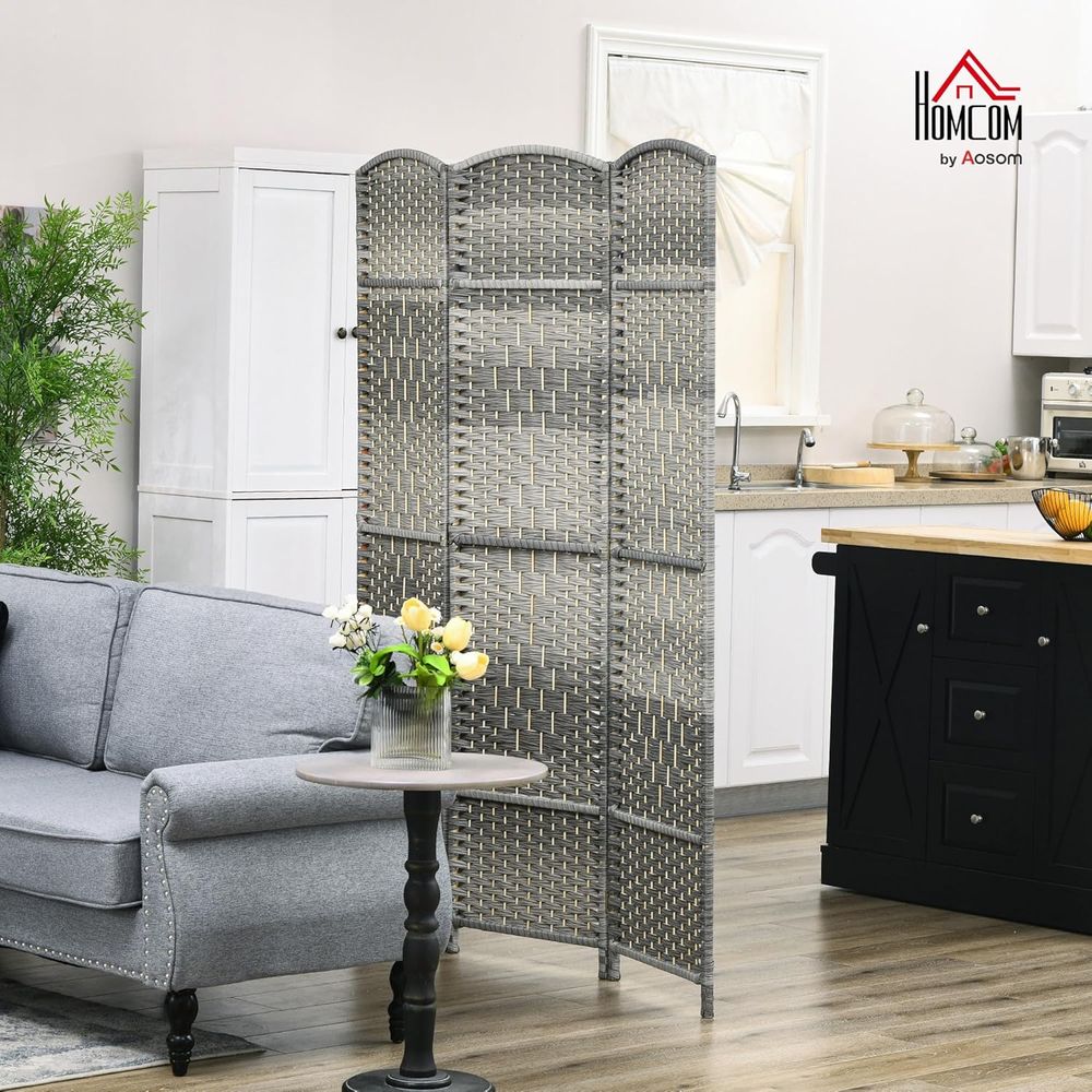 Pembatas Ruangan 3 Panel Anyam - Room Divider Screen ulasan dan harga