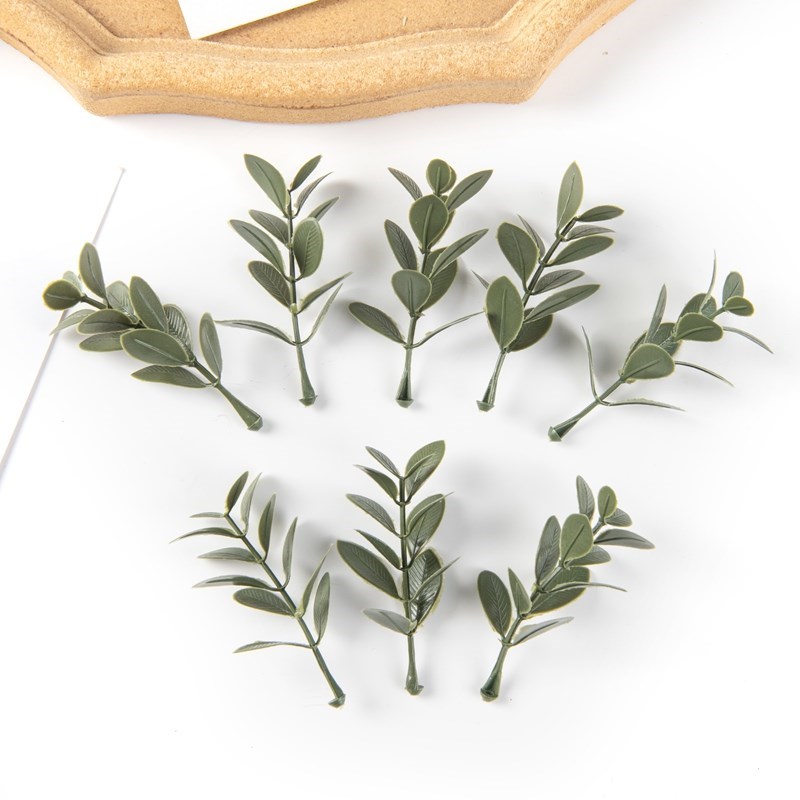 50/100 buah daun tanaman buata - Artificial Hanging Plants ulasan dan harga