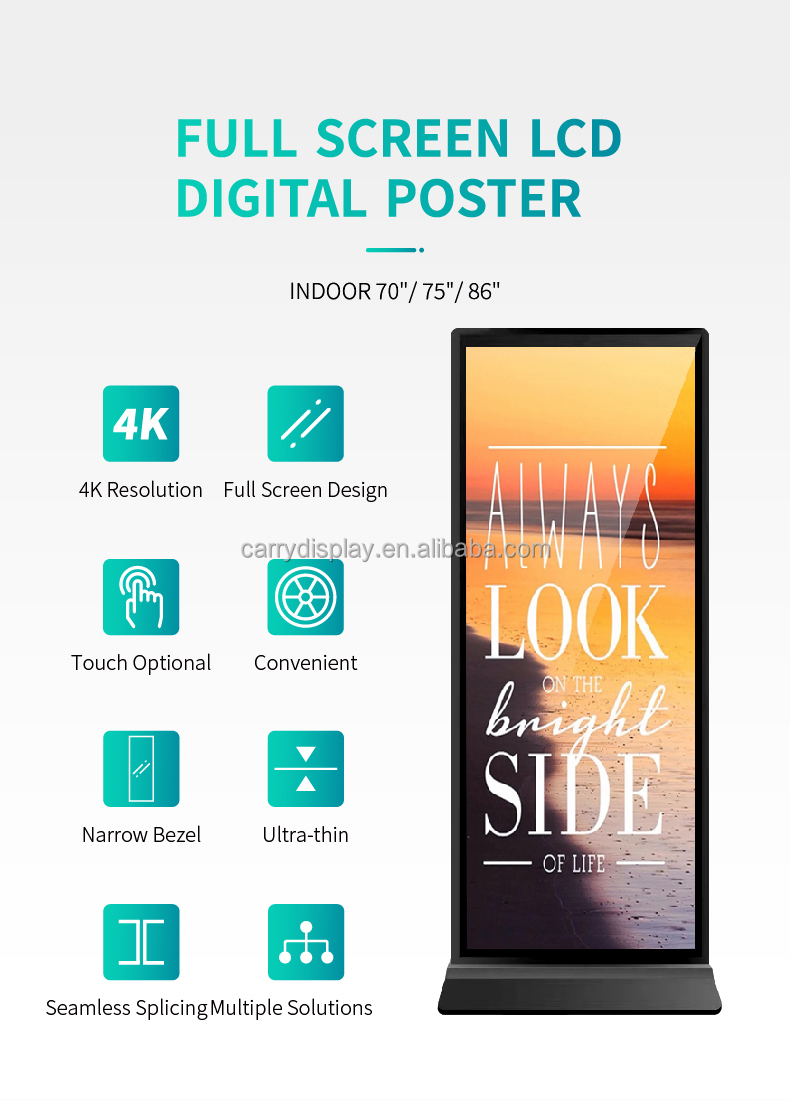 Kios Iklan Digital Ultra Tipis - Flooring Home Decor ulasan dan harga