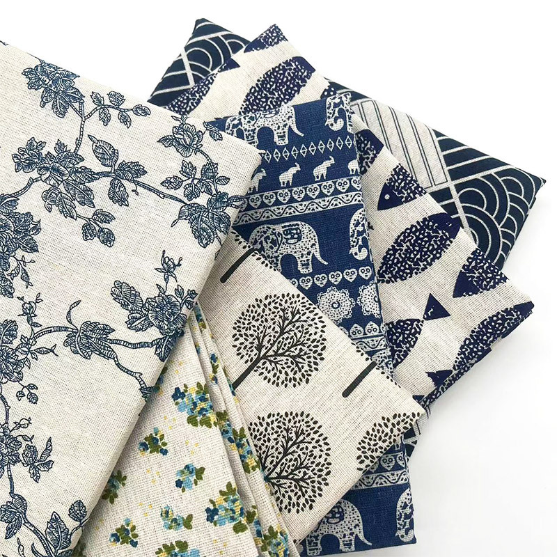 Kain Campuran Katun Linen Moti - Home Decor Room ulasan dan harga