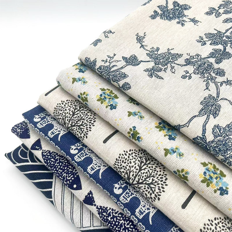 Kain Campuran Katun Linen Moti - Home Decor Room ulasan dan harga