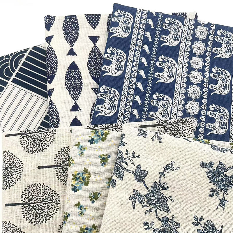 Kain Campuran Katun Linen Moti - Home Decor Room ulasan dan harga