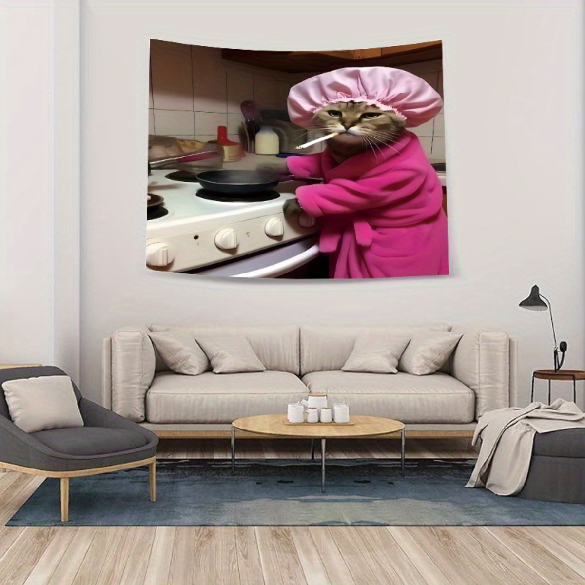Permadani Dinding Jubah Merah  - Home Decor Minimalist Style ulasan dan harga