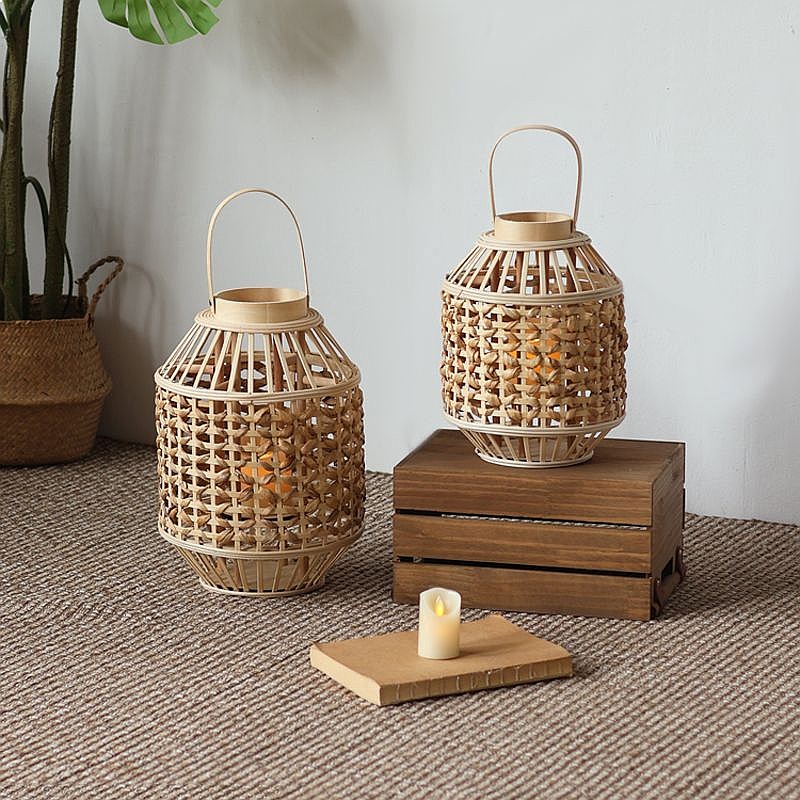 Lampu Angin Jerami Gaya Kuno C - Flooring Home Decor ulasan dan harga