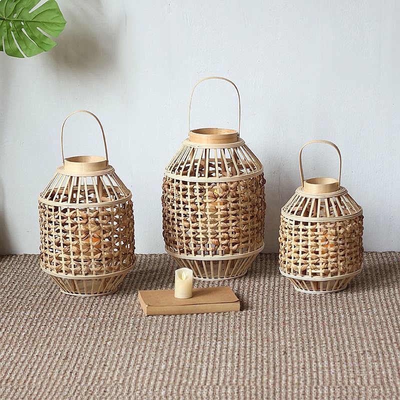 Lampu Angin Jerami Gaya Kuno C - Flooring Home Decor ulasan dan harga