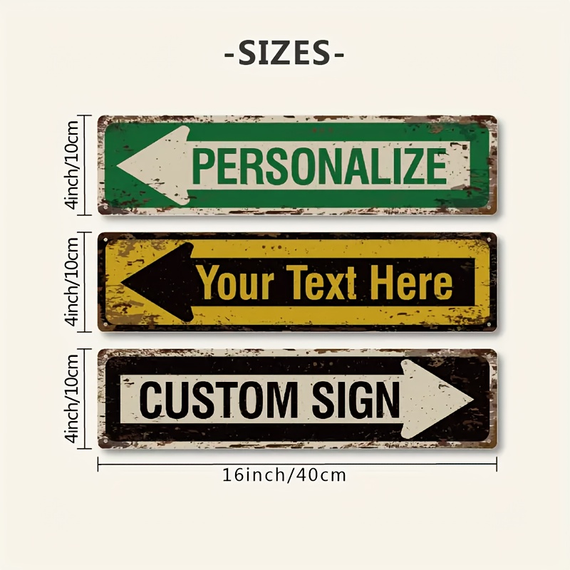 1PC Papan Nama Jalan Berbentuk - Home Decor Outside ulasan dan harga