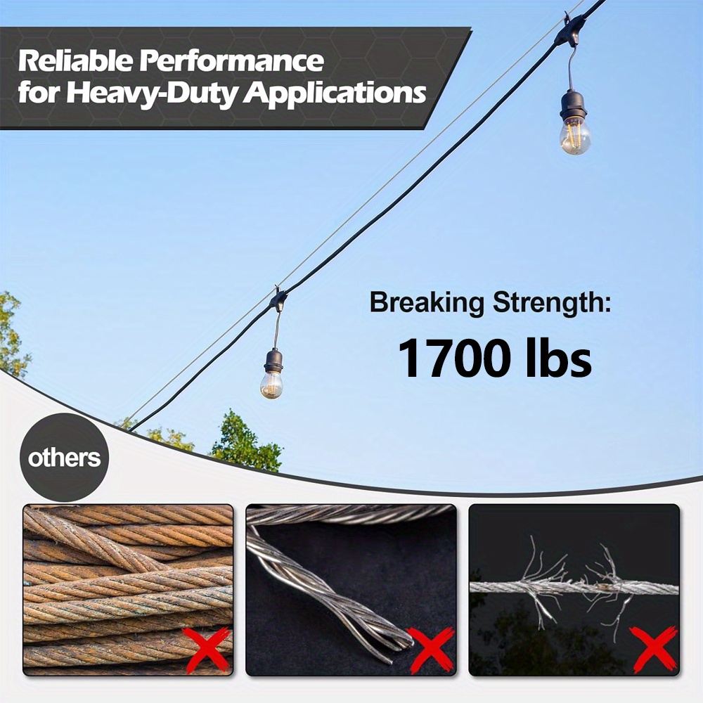 Kabel Baja Tahan Karat 304 Dia - String Curtain Light ulasan dan harga