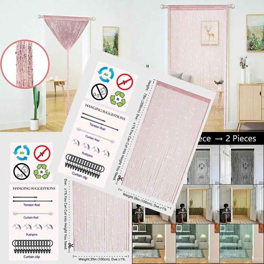 Tirai Rantai Manik-manik Berki - String Curtain Light ulasan dan harga