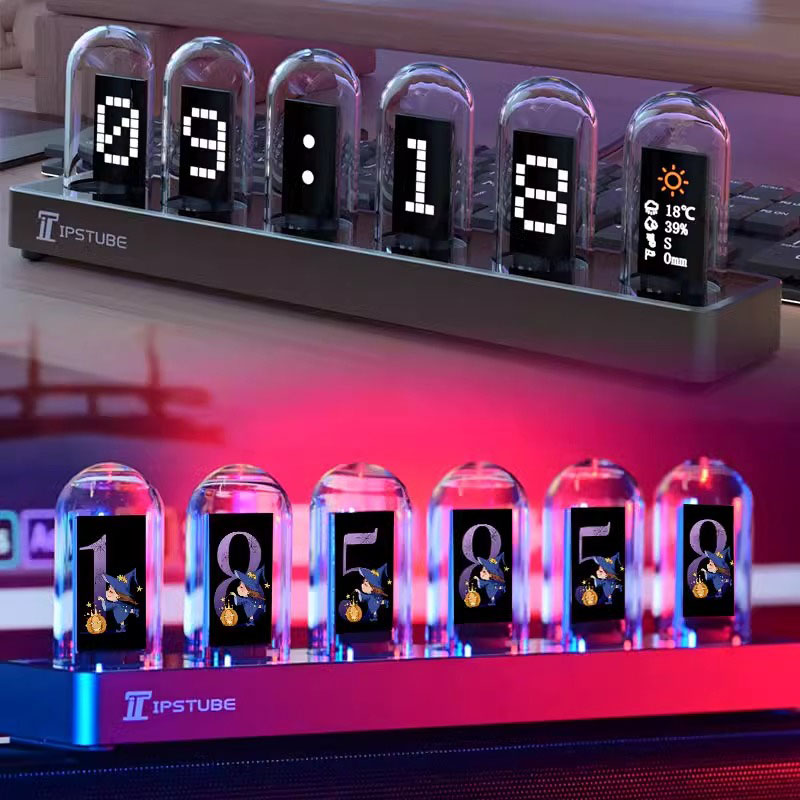 Jam Tabung Nixie RGB LED Menya - Home Decor Diy Ideas ulasan dan harga