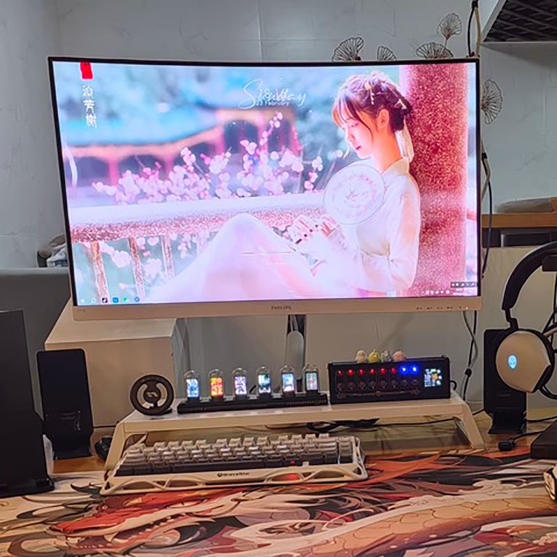 Jam Tabung Nixie RGB LED Menya - Home Decor Diy Ideas ulasan dan harga