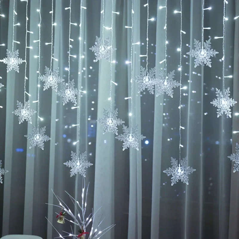 Lampu Natal 4M 96 LED Bentuk K - String Curtain Light ulasan dan harga