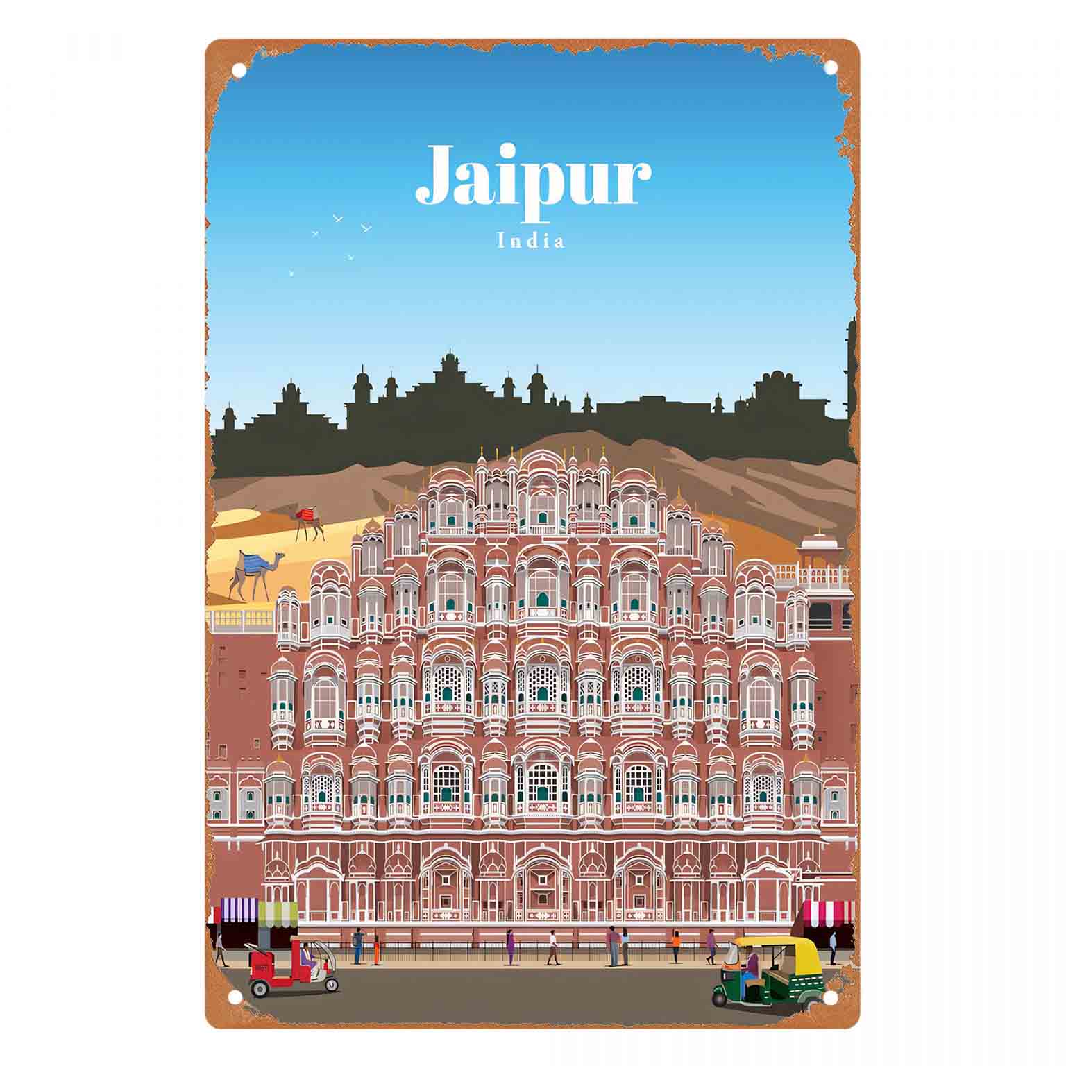 2D FLAT 1pc Dekorasi Dinding L - Home Decor Jaipur ulasan dan harga