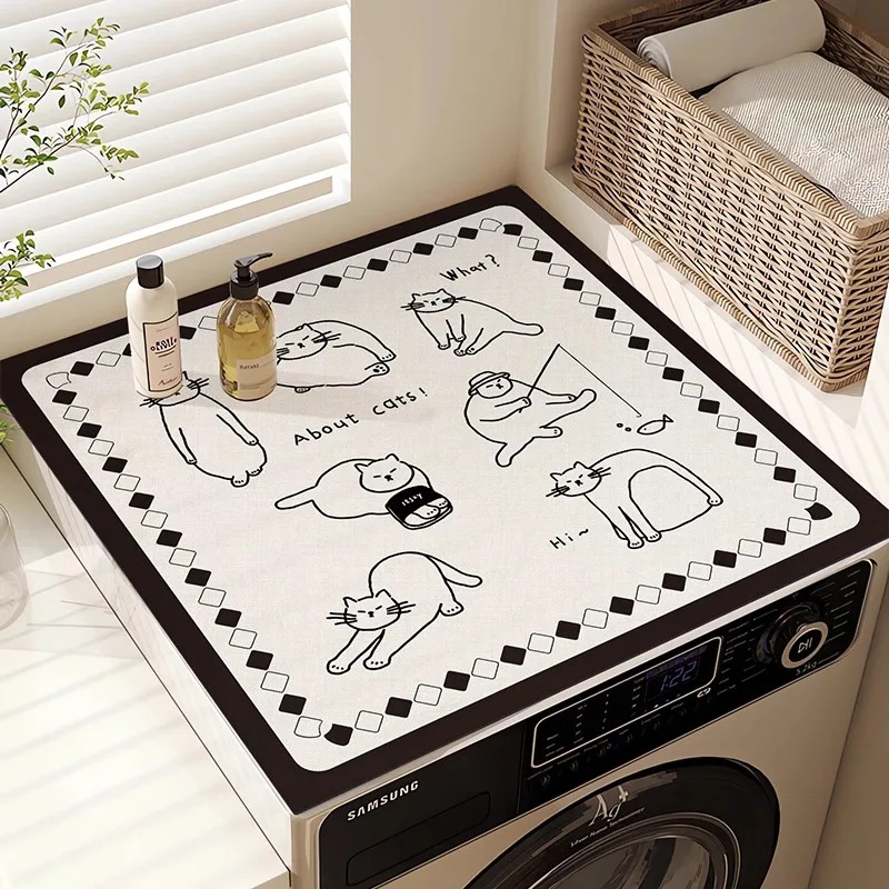VIKAMA Alas Penutup Mesin Cuci - Home Decor Minimalist Style ulasan dan harga