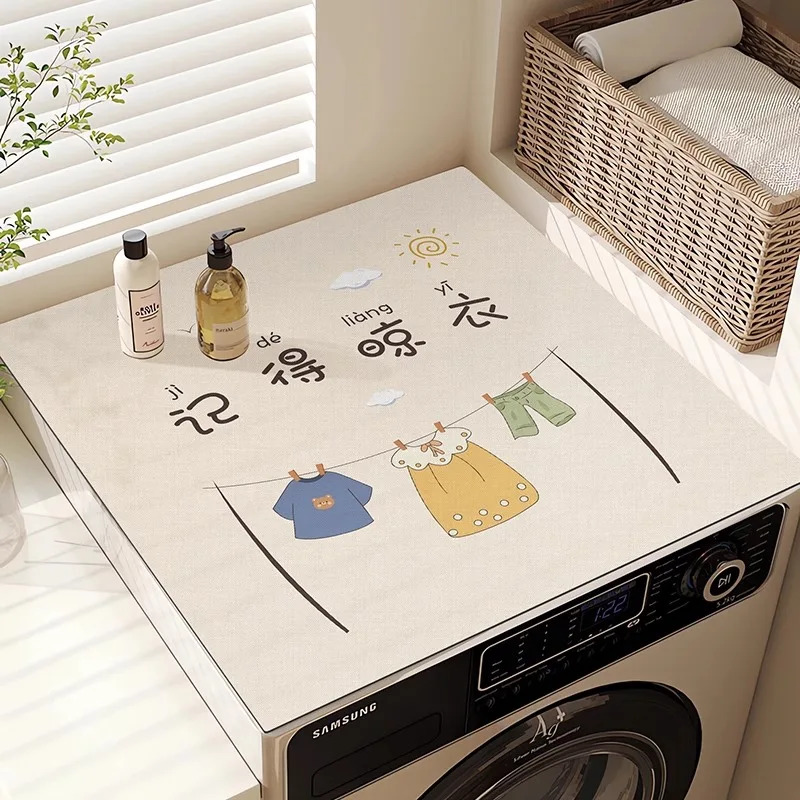 VIKAMA Alas Penutup Mesin Cuci - Home Decor Minimalist Style ulasan dan harga