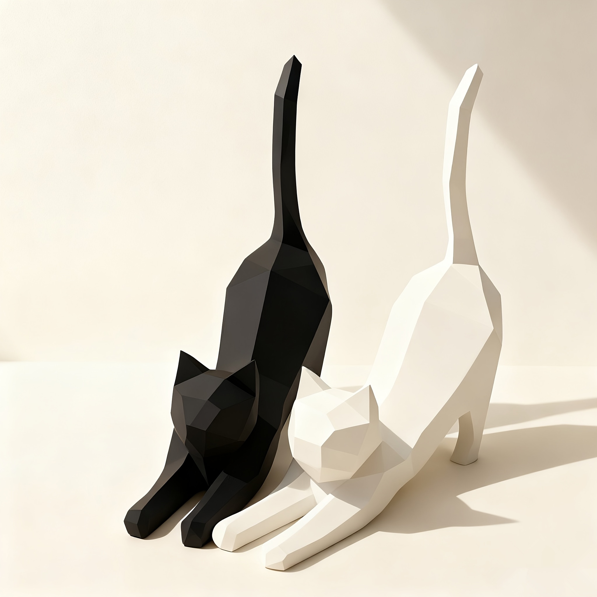 Ornamen Model Kucing Cetak 3D, - Home Decor Minimalist Style ulasan dan harga