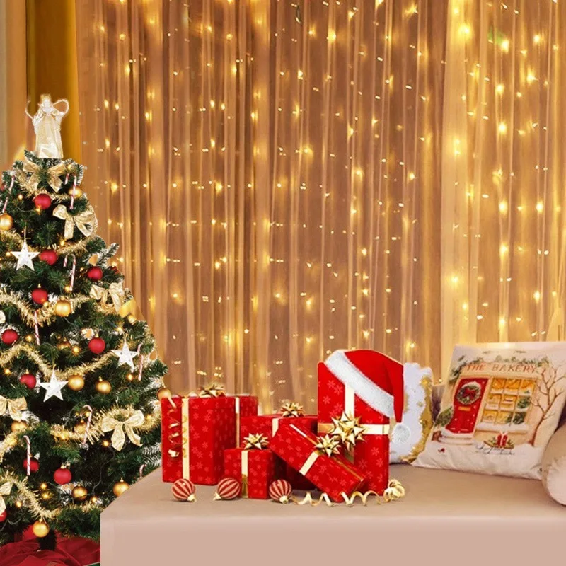 Lampu Hias Natal 3M-6M dengan  - String Curtain Light ulasan dan harga