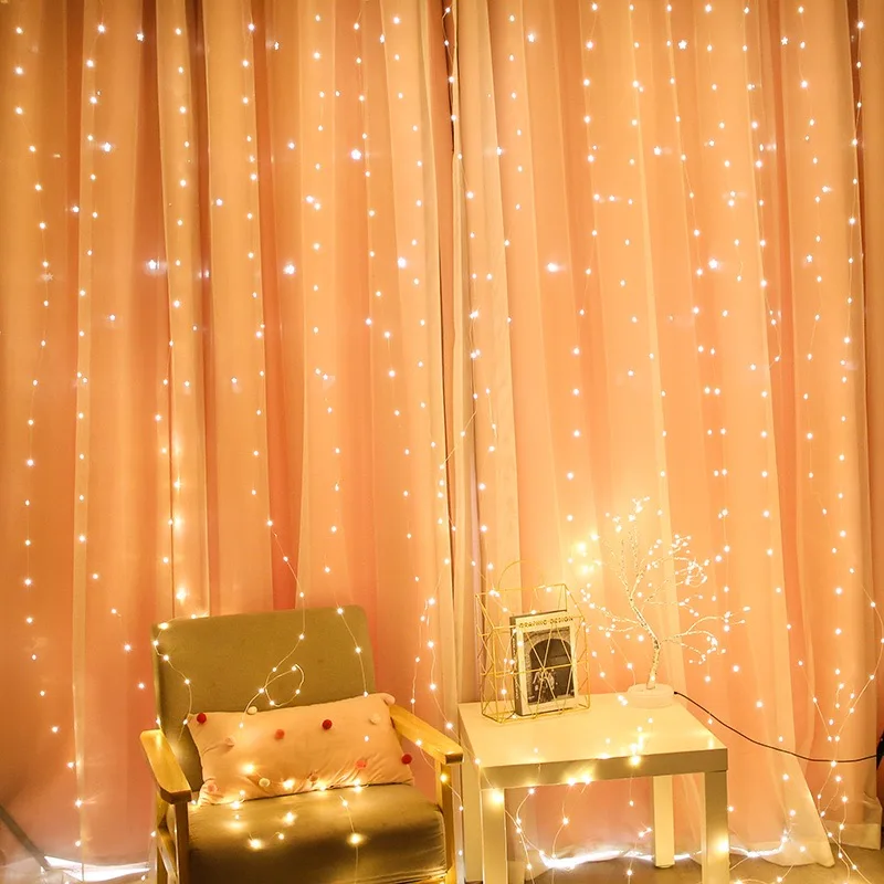 Lampu Hias Natal 3M-6M dengan  - String Curtain Light ulasan dan harga