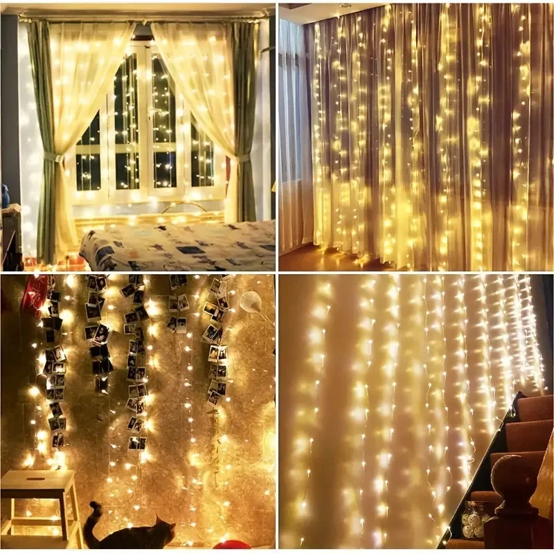 Lampu Hias Natal 3M-6M dengan  - String Curtain Light ulasan dan harga