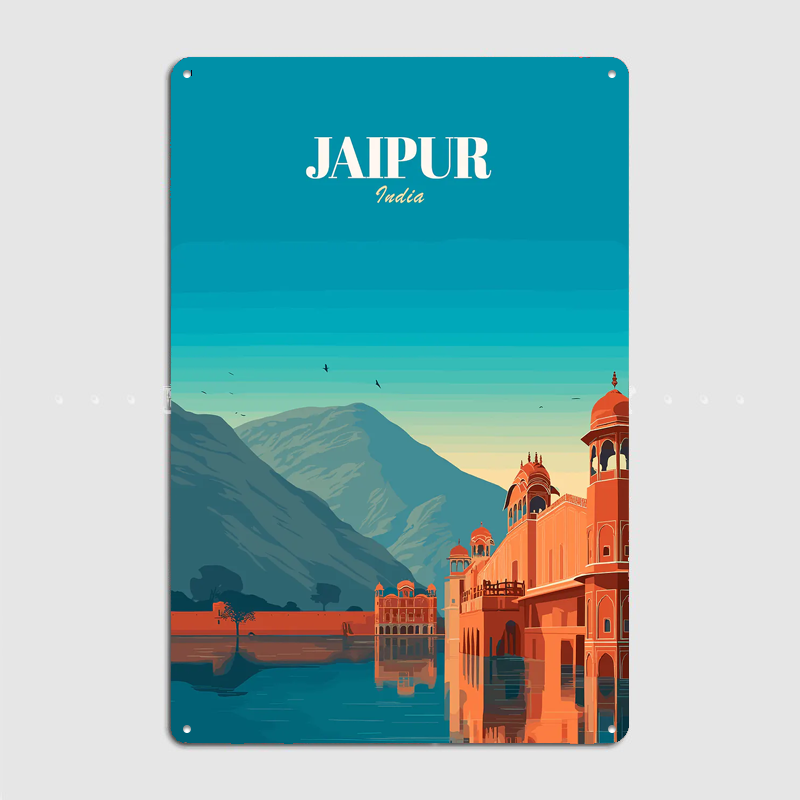 Poster Perjalanan Jaipur, Indi - Home Decor Jaipur ulasan dan harga