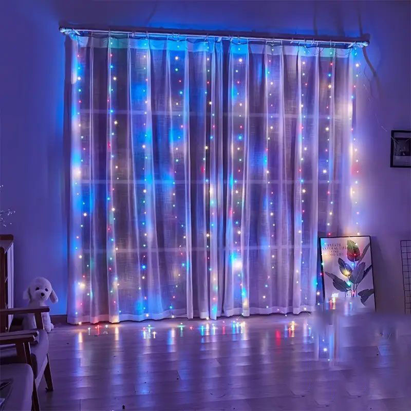 Lampu Tirai LED USB Lampu Tali - String Curtain Light ulasan dan harga