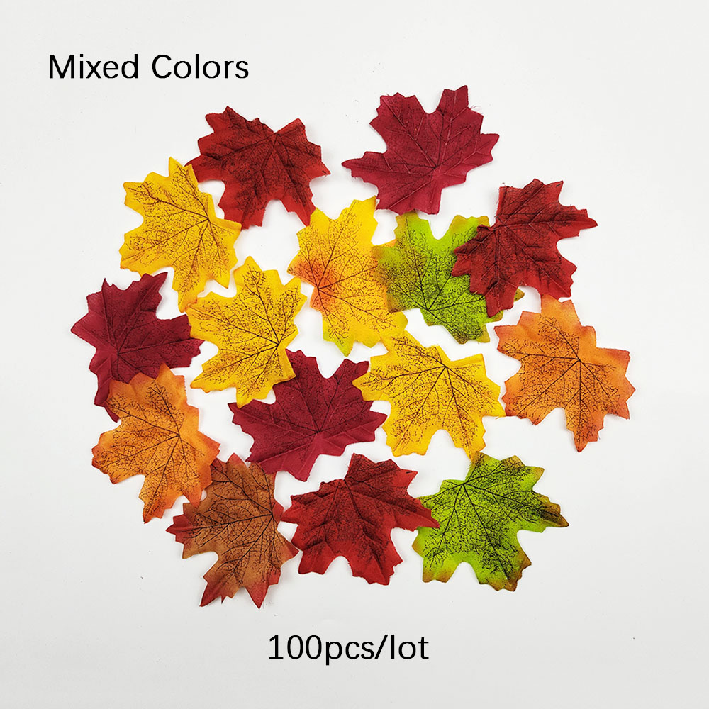 50 100 buah daun Maple buatan  - Artificial Hanging Plants ulasan dan harga