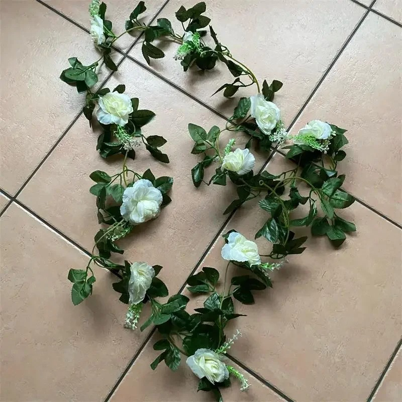1 Buah 2.2M Bunga Putih Buatan - Artificial Hanging Plants ulasan dan harga