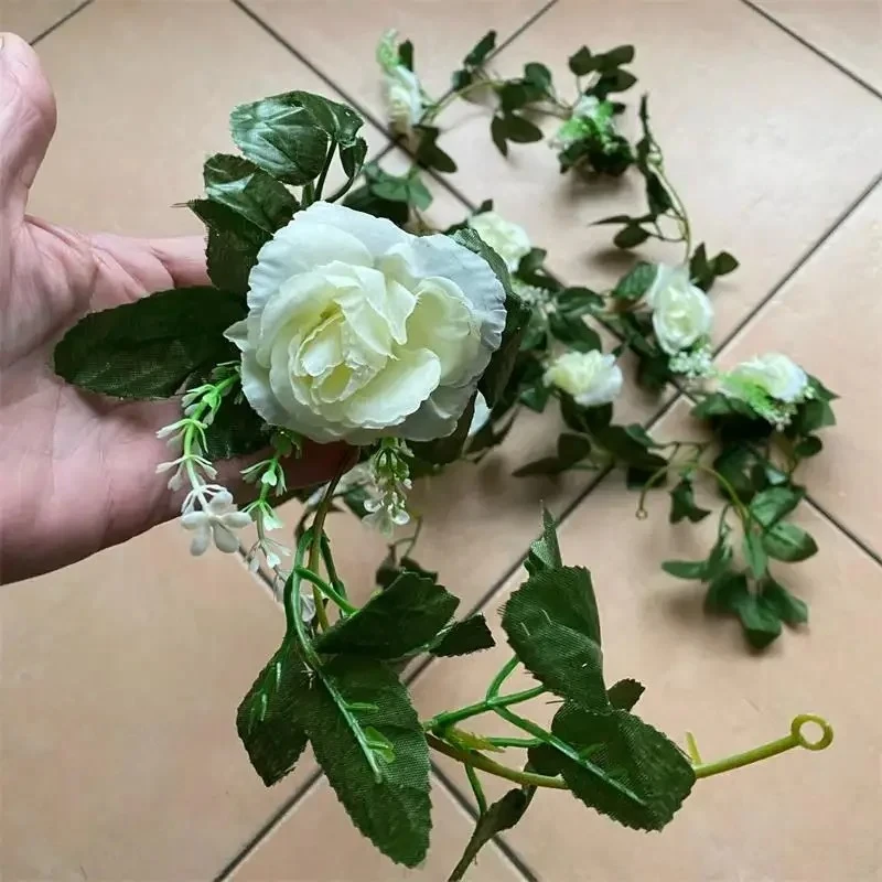 1 Buah 2.2M Bunga Putih Buatan - Artificial Hanging Plants ulasan dan harga