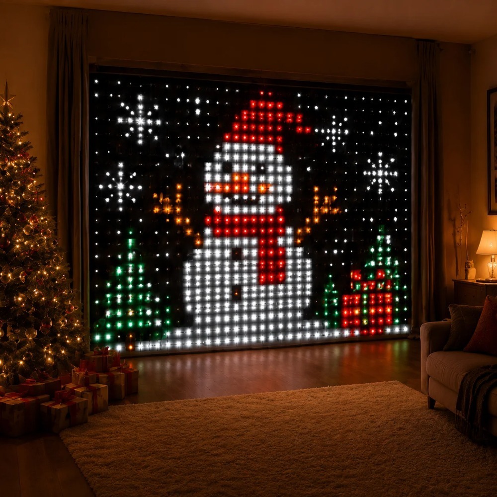 Lampu Tirai LED RGB Pintar den - String Curtain Light ulasan dan harga