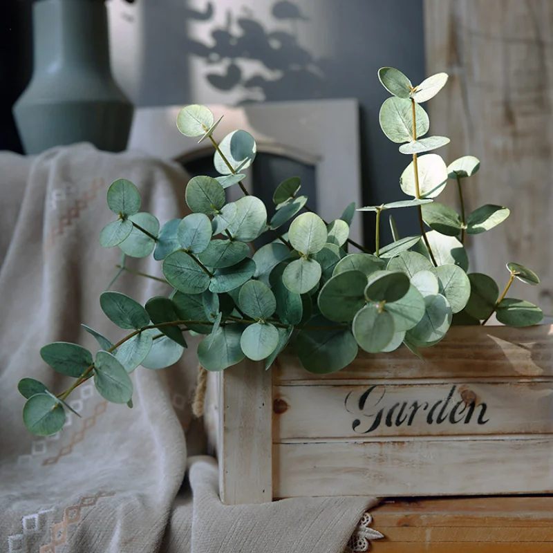 50CM Segar 3 Garpu Merasa Euca - Artificial Hanging Plants ulasan dan harga