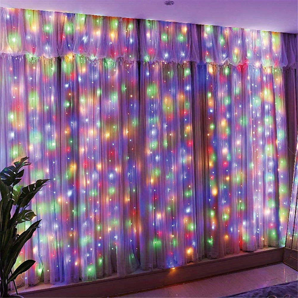 Tirai LED USB 3/6M 8 Mode Lamp - String Curtain Light ulasan dan harga