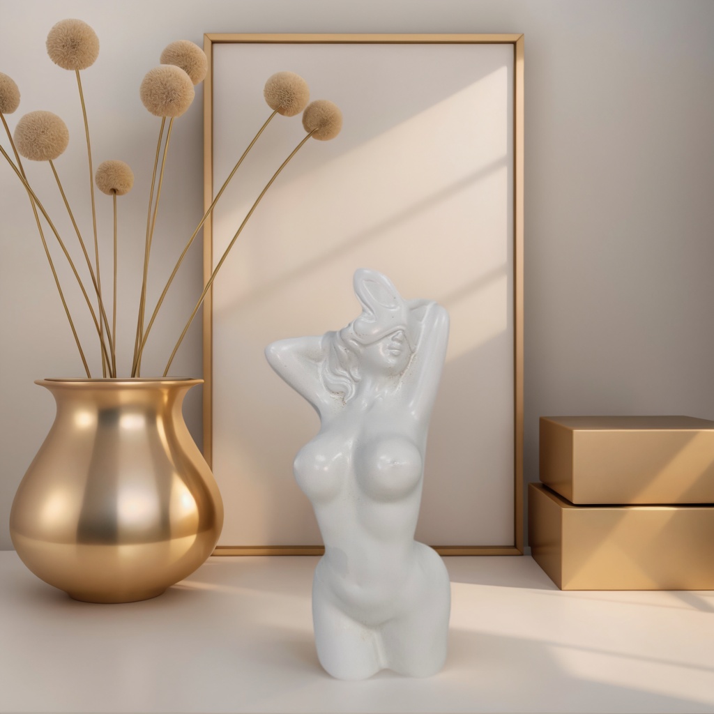 1 Buah Ornamen Vas Berbentuk M - Home Decor Minimalist Style ulasan dan harga