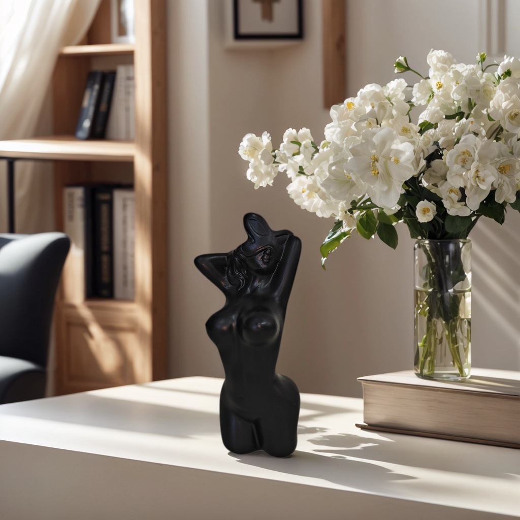 1 Buah Ornamen Vas Berbentuk M - Home Decor Minimalist Style ulasan dan harga